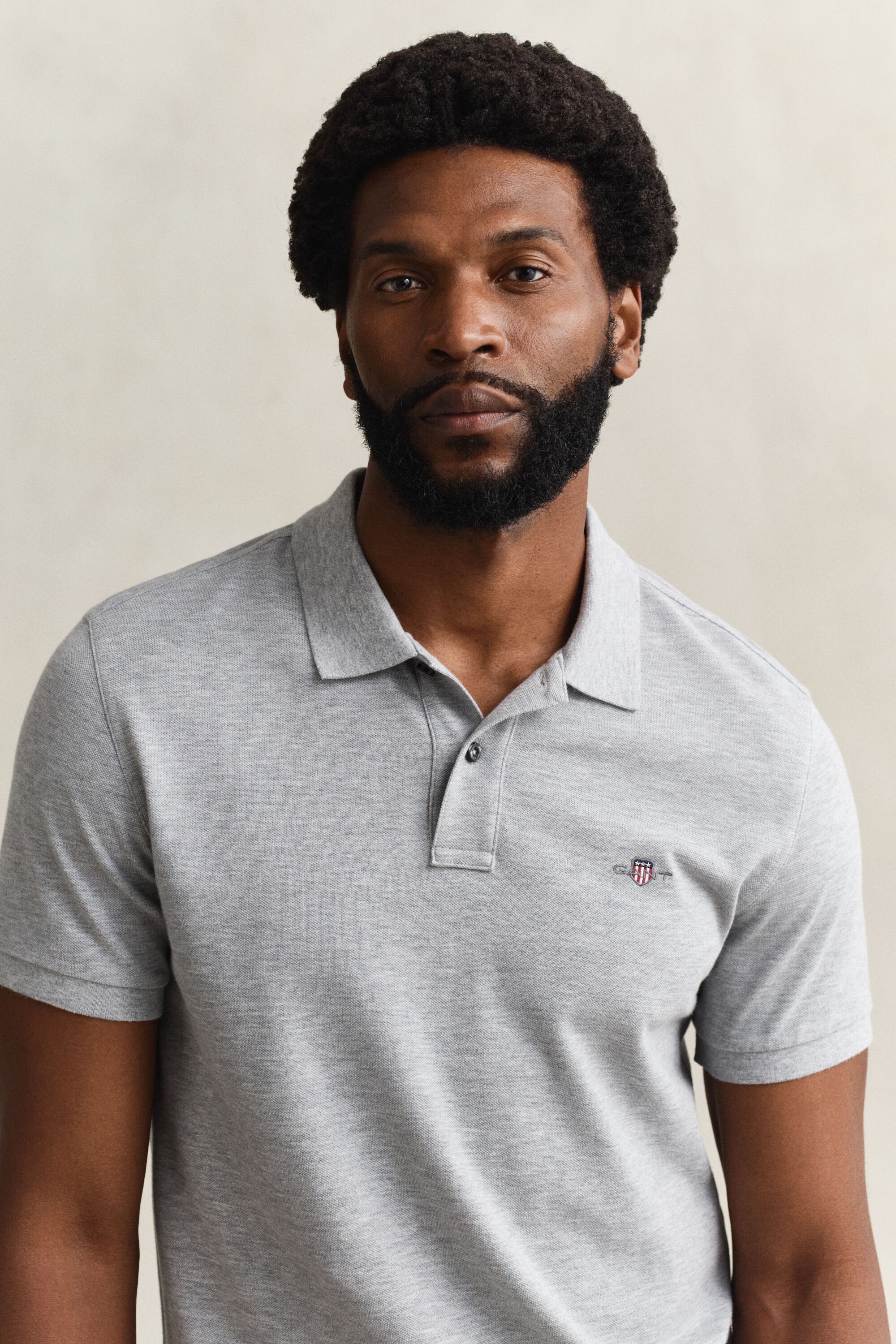 Polo em algodão piqué Shield slim fit