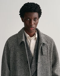 Sobretudo em lã Balmacaan