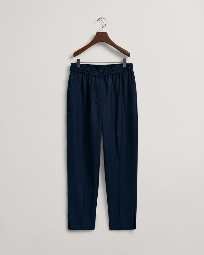 Calças pull-on afuniladas