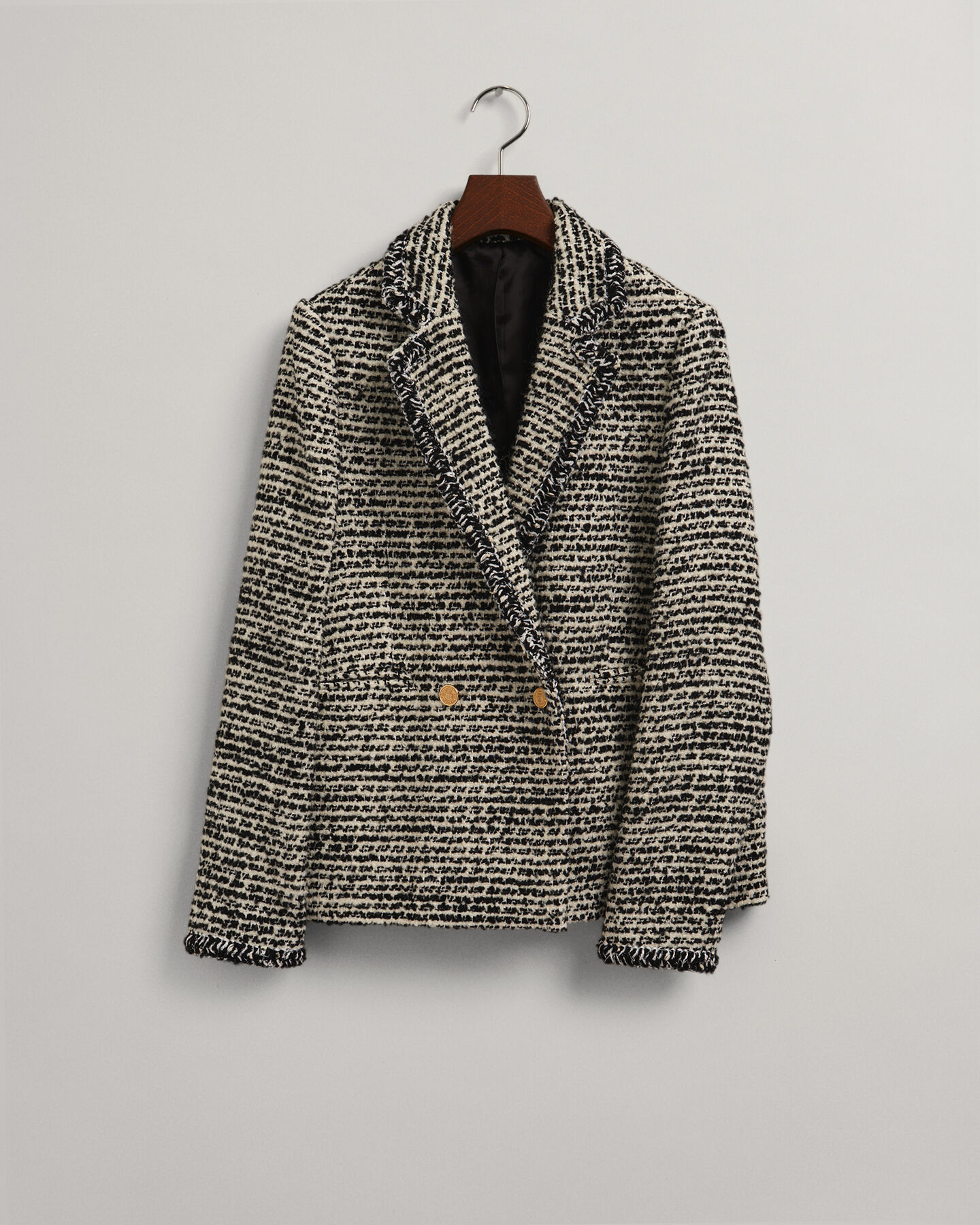Casaco tipo blazer em tweed