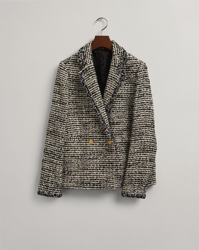 Casaco tipo blazer em tweed