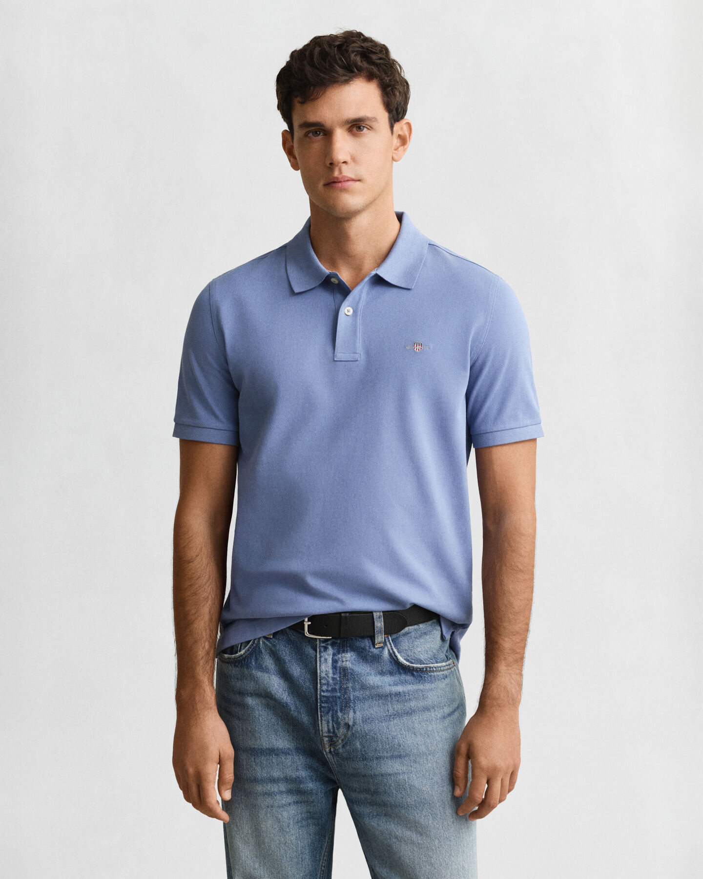 Polo em algodão piqué Shield regular fit