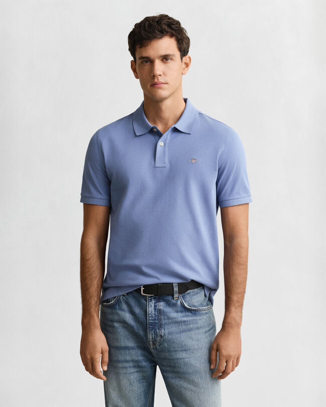 Polo em algodão piqué Shield regular fit