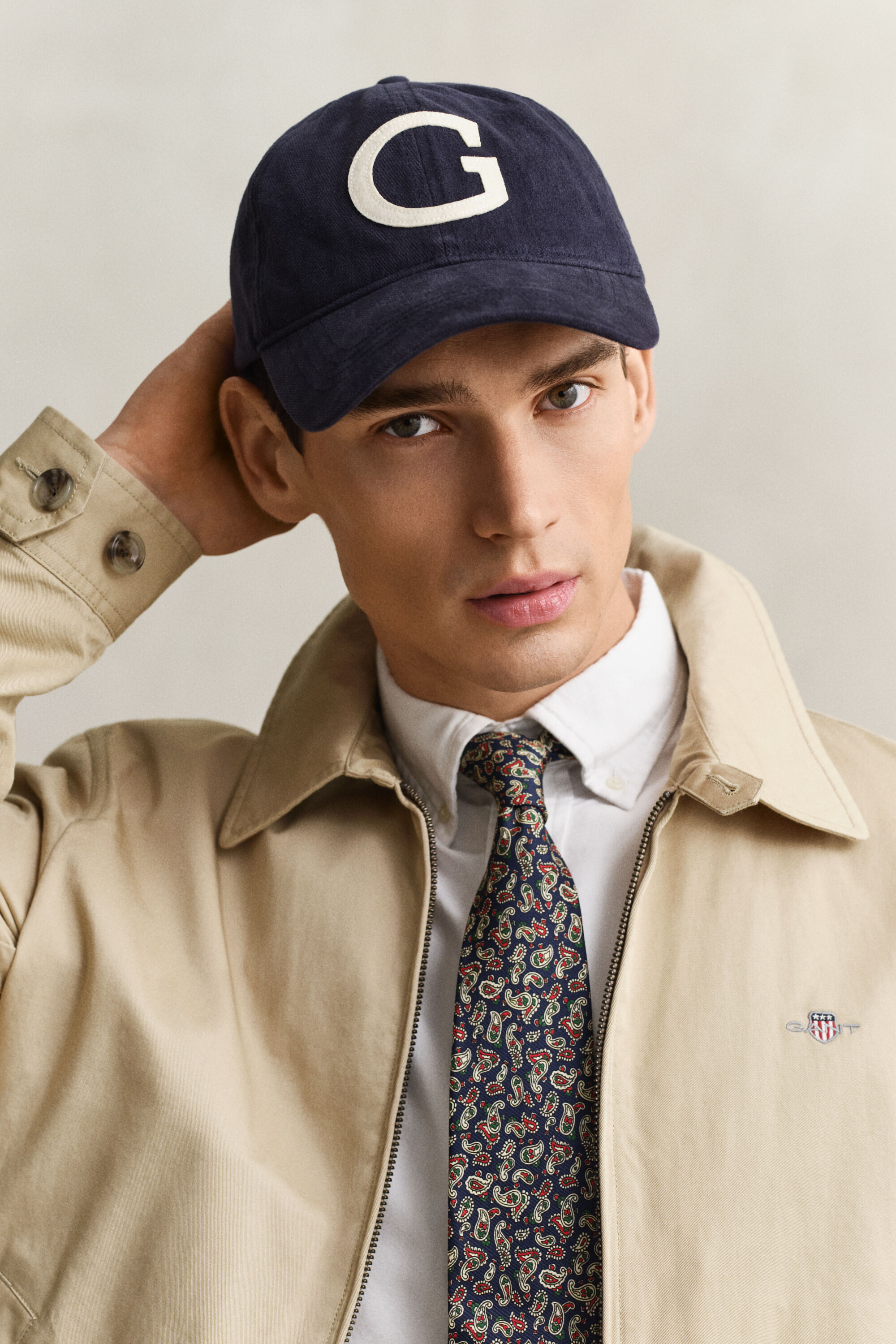 Casaco Windcheater em algodão