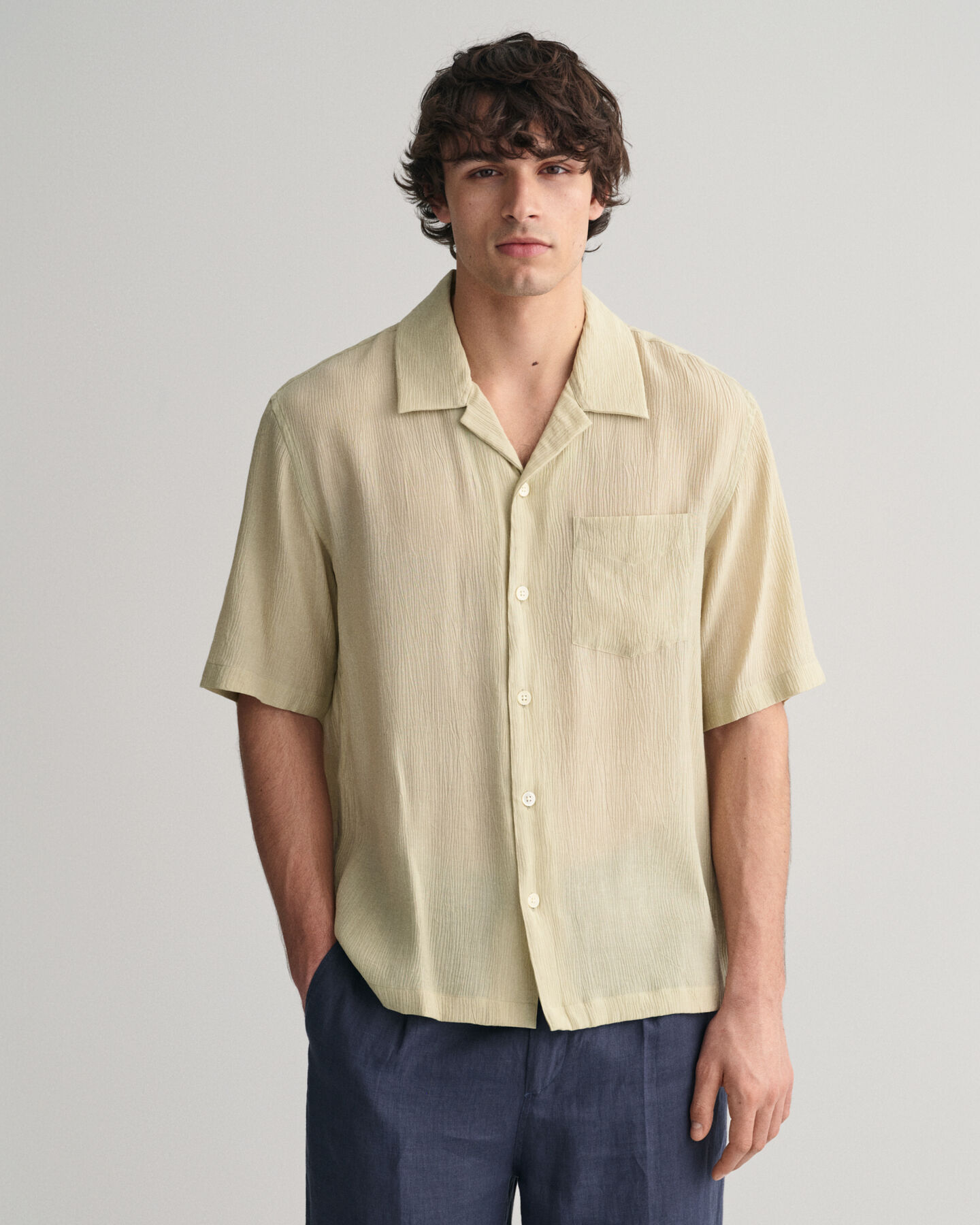 Camisa texturizada relaxed fit