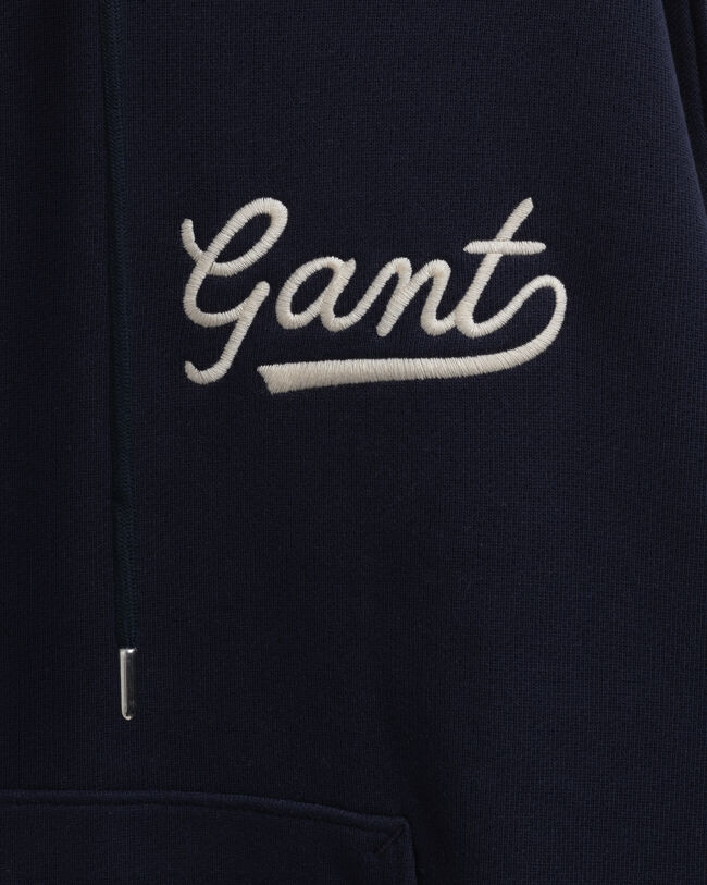 Sweatshirt com capuz e bloco de cor