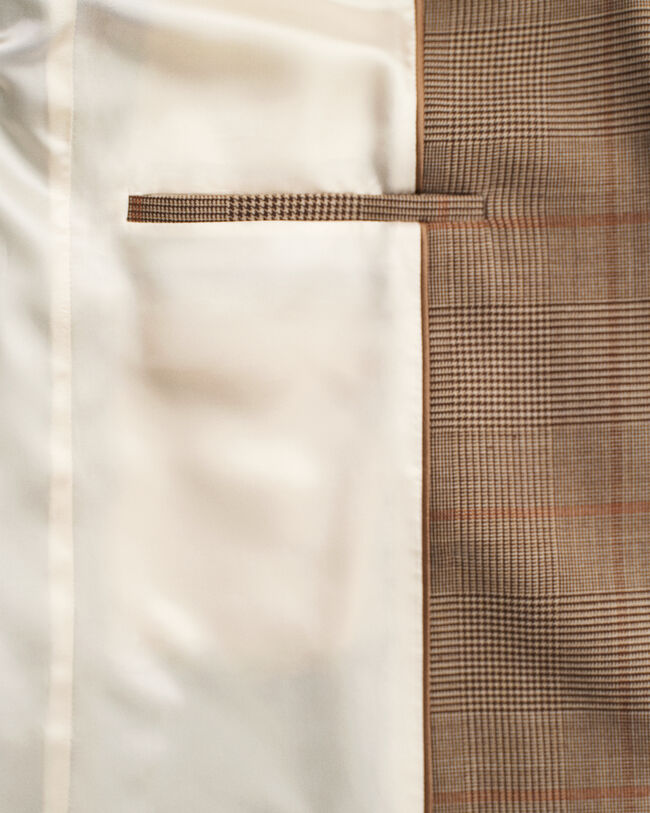 Blazer Club com padrão de xadrez regular fit