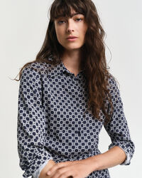 Vestido-camisa com estampado Geometric