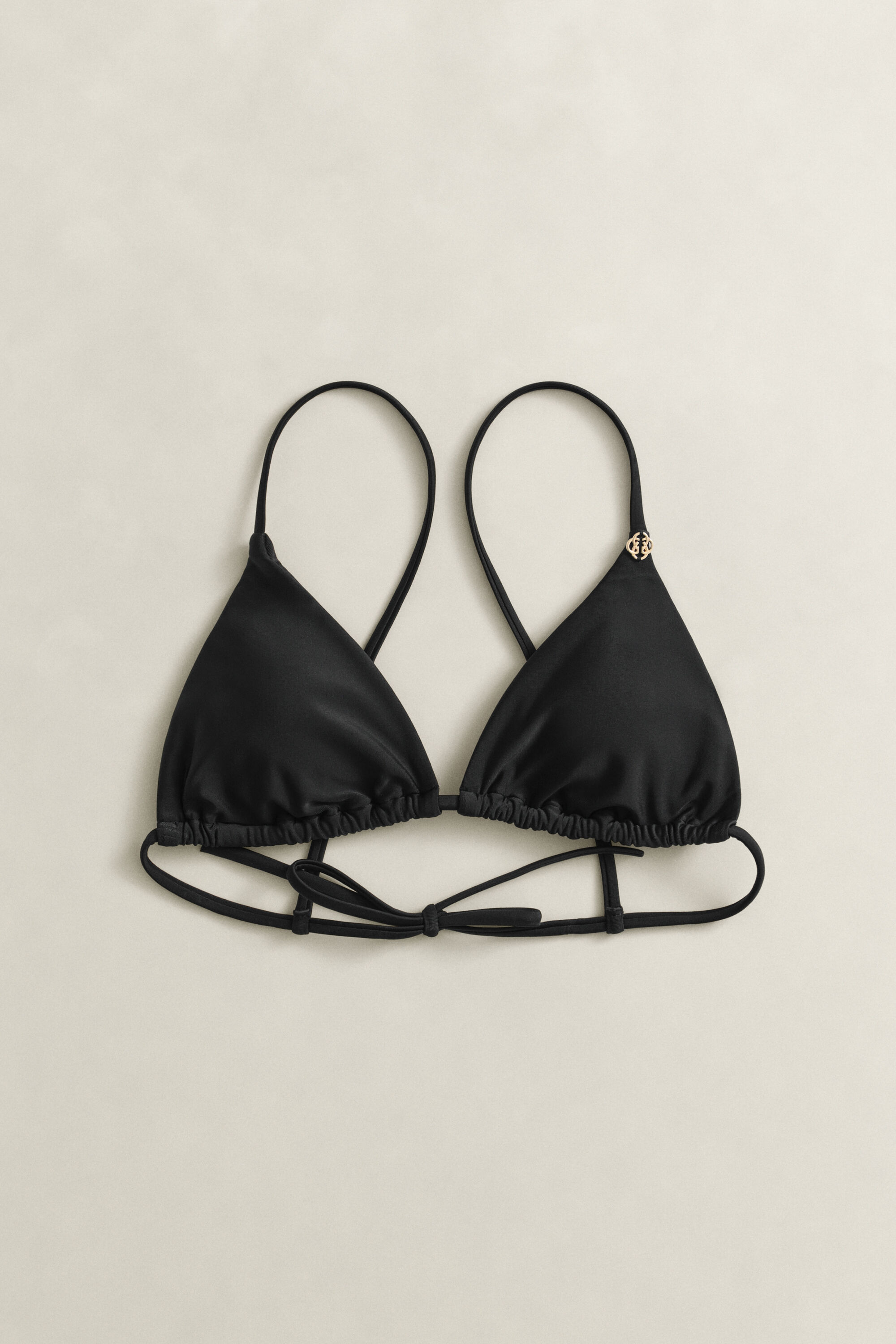 Top de biquíni triangular acolchoado