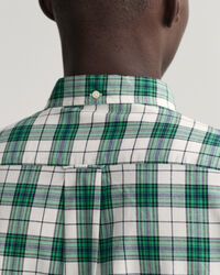 Camisa Oxford axadrezada regular fit