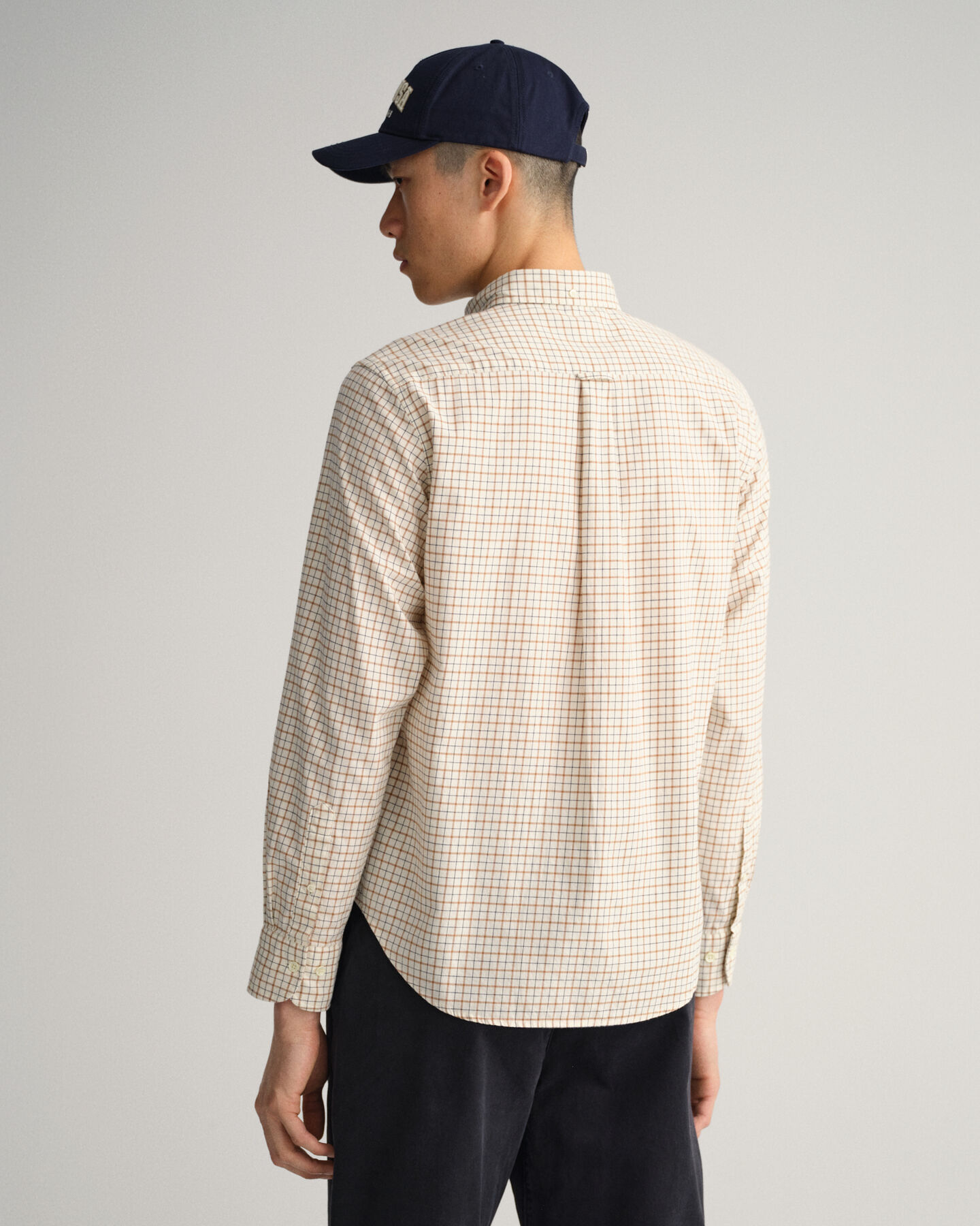 Camisa Window Check em sarja regular fit