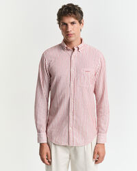 Camisa às riscas Textured regular fit