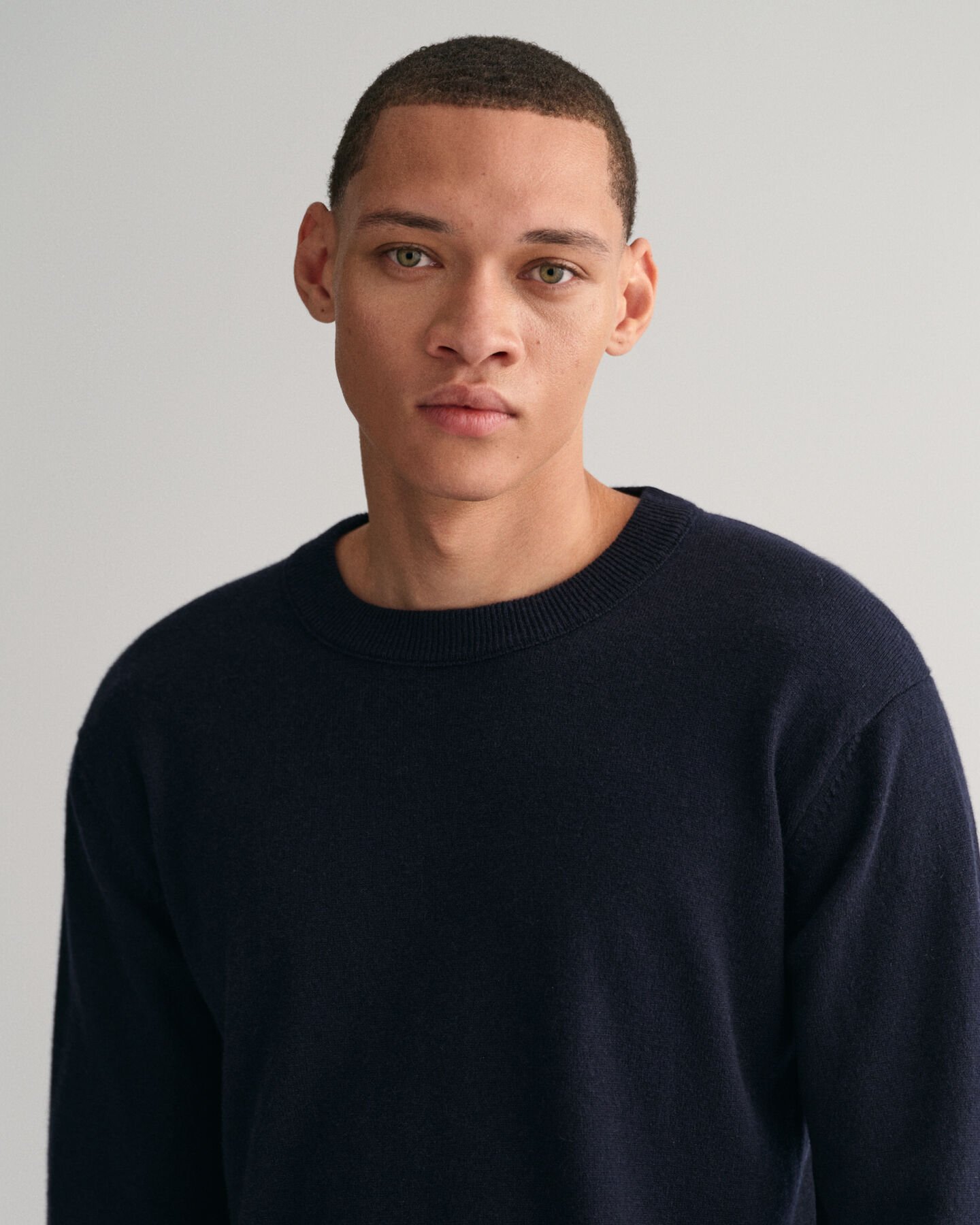 Camisola com decote redondo em caxemira