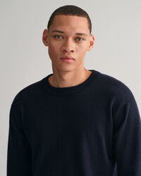 Camisola com decote redondo em caxemira