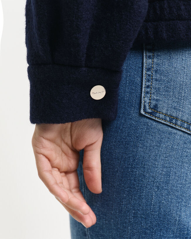 Casaco em lã Harrington