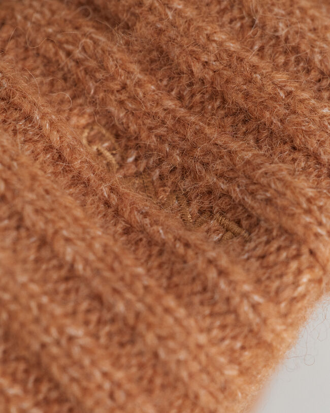 Gorro em mistura de lã com alpaca