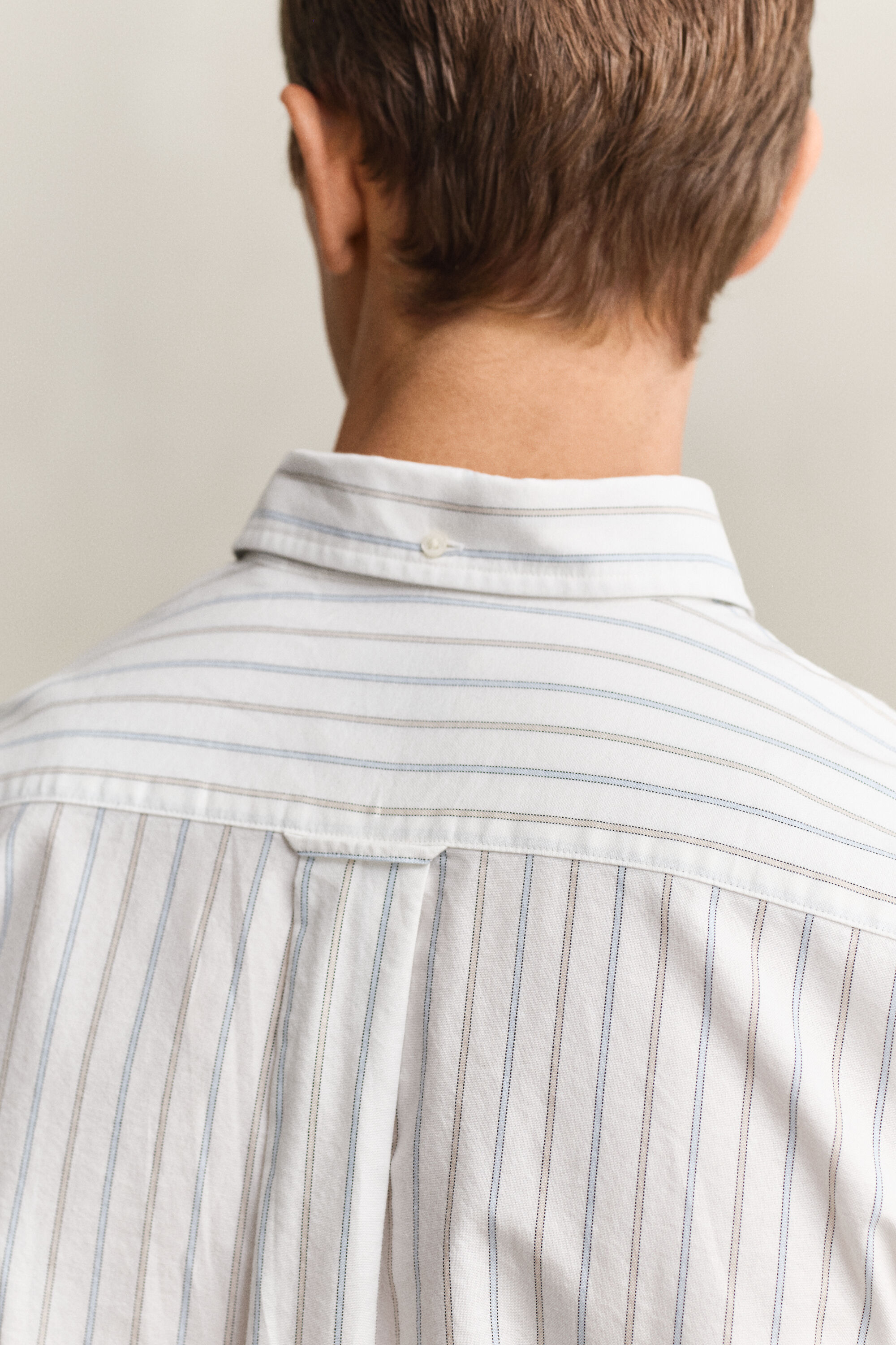 Camisa Oxford às riscas Classic