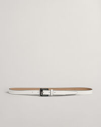 Cinto fino com fivela quadrada