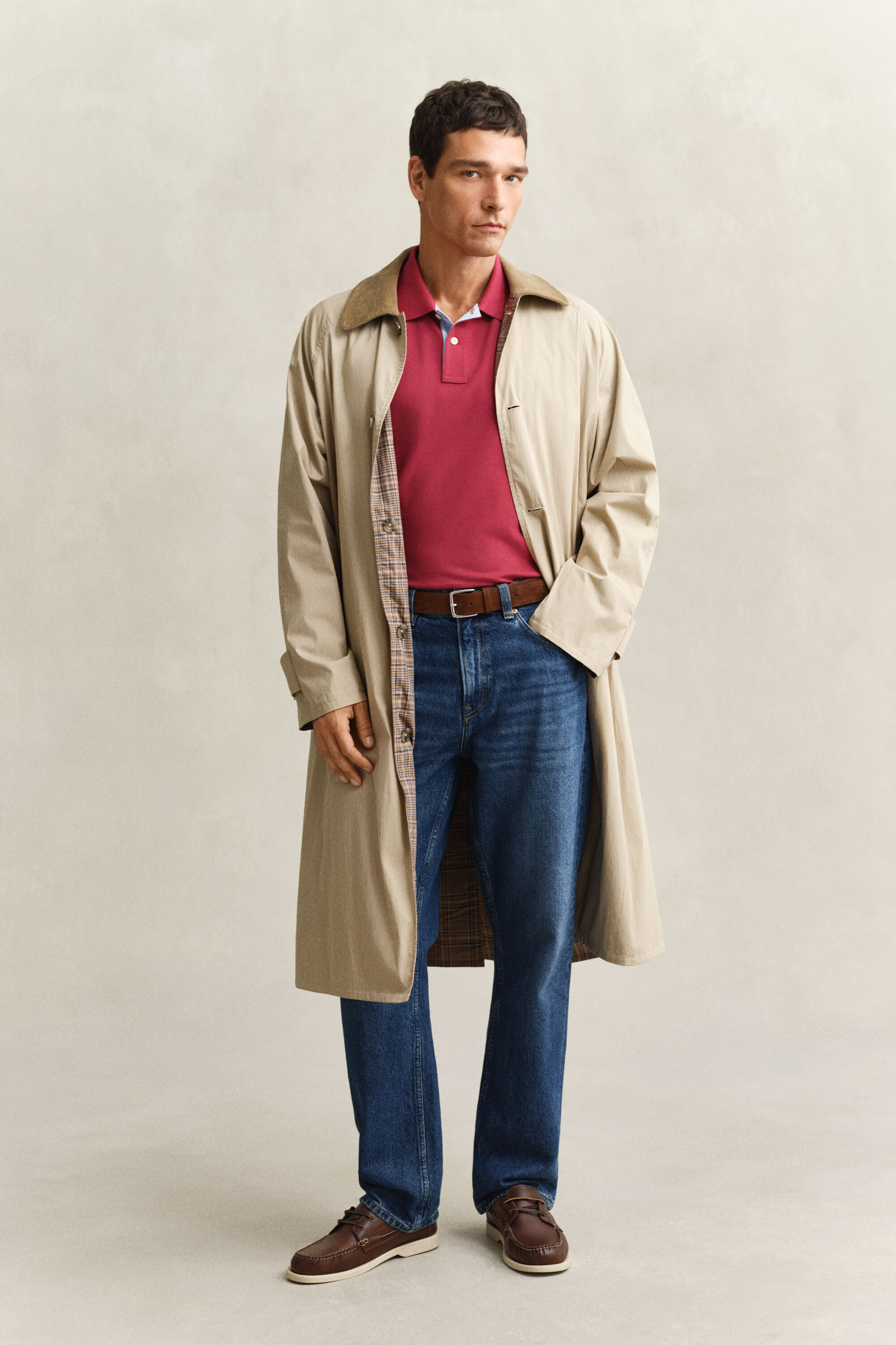 Polo em algodão piqué contrastante