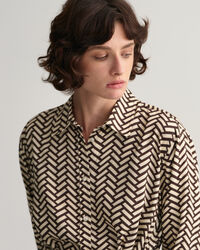 Vestido-camisa evas&ecirc; Geometric