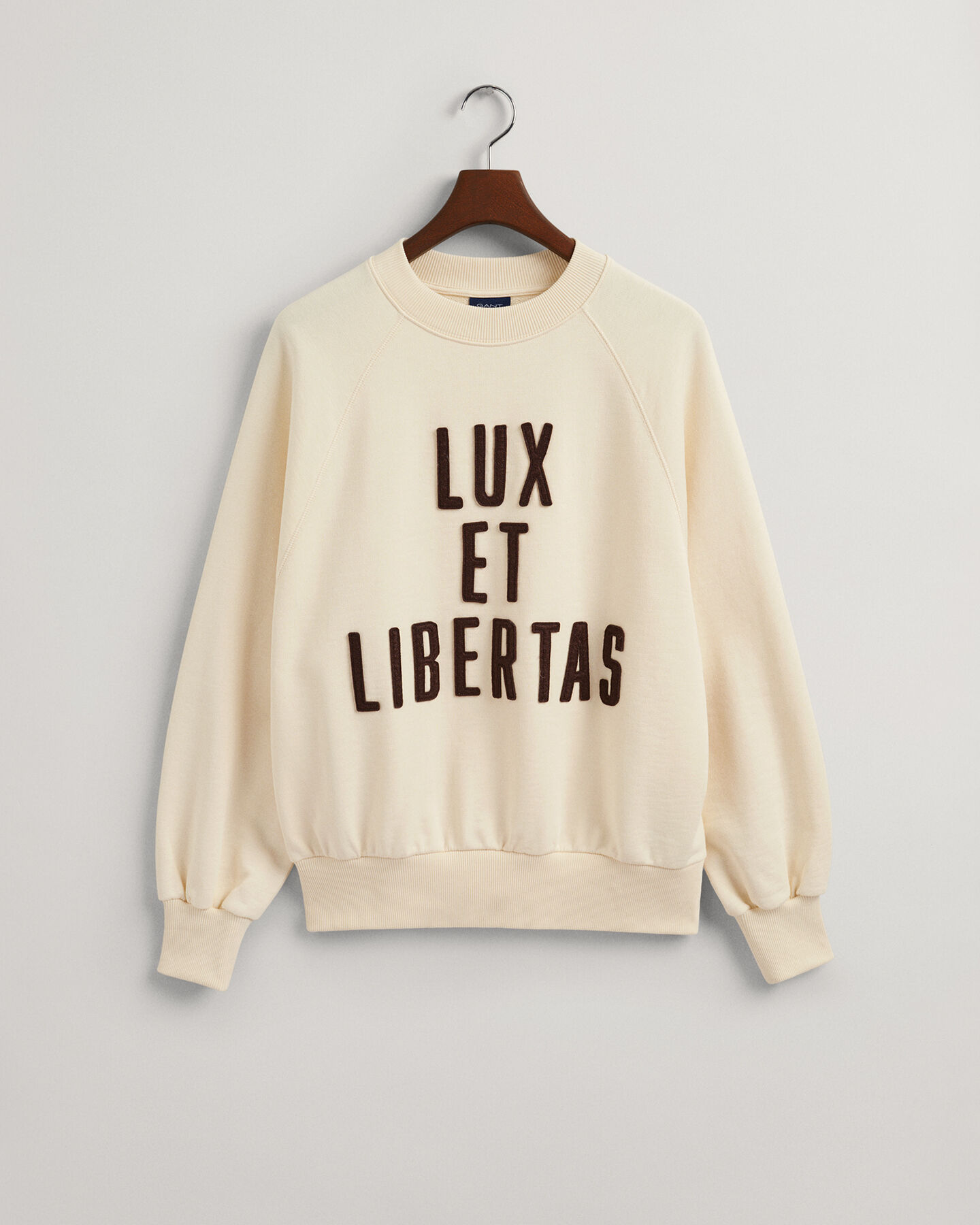Sweatshirt com decote redondo Luxe
