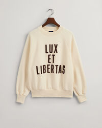Sweatshirt com decote redondo Luxe