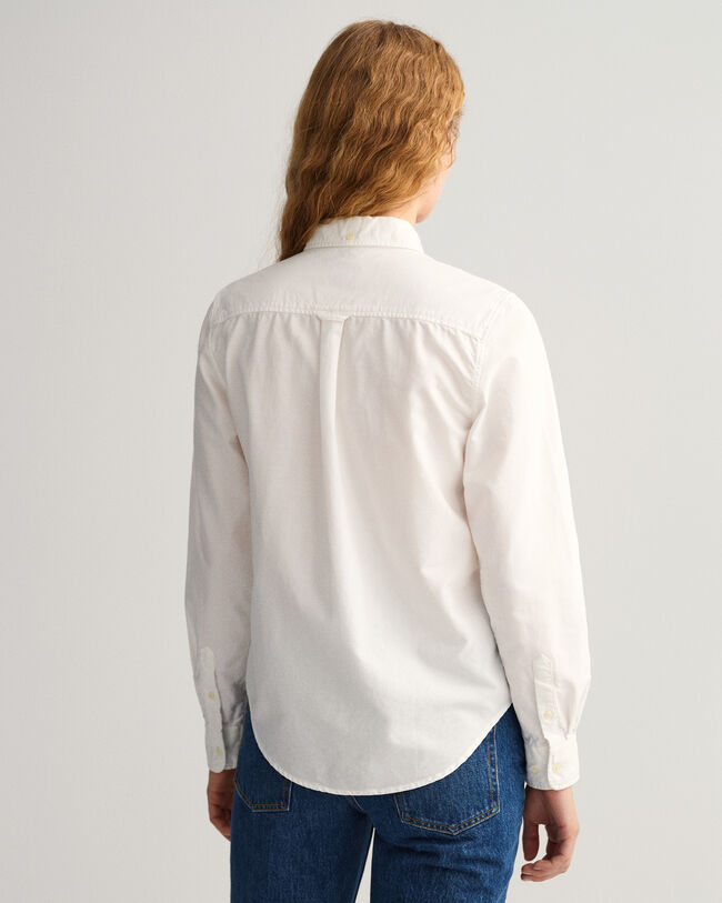 Camisa Oxford tingida regular fit