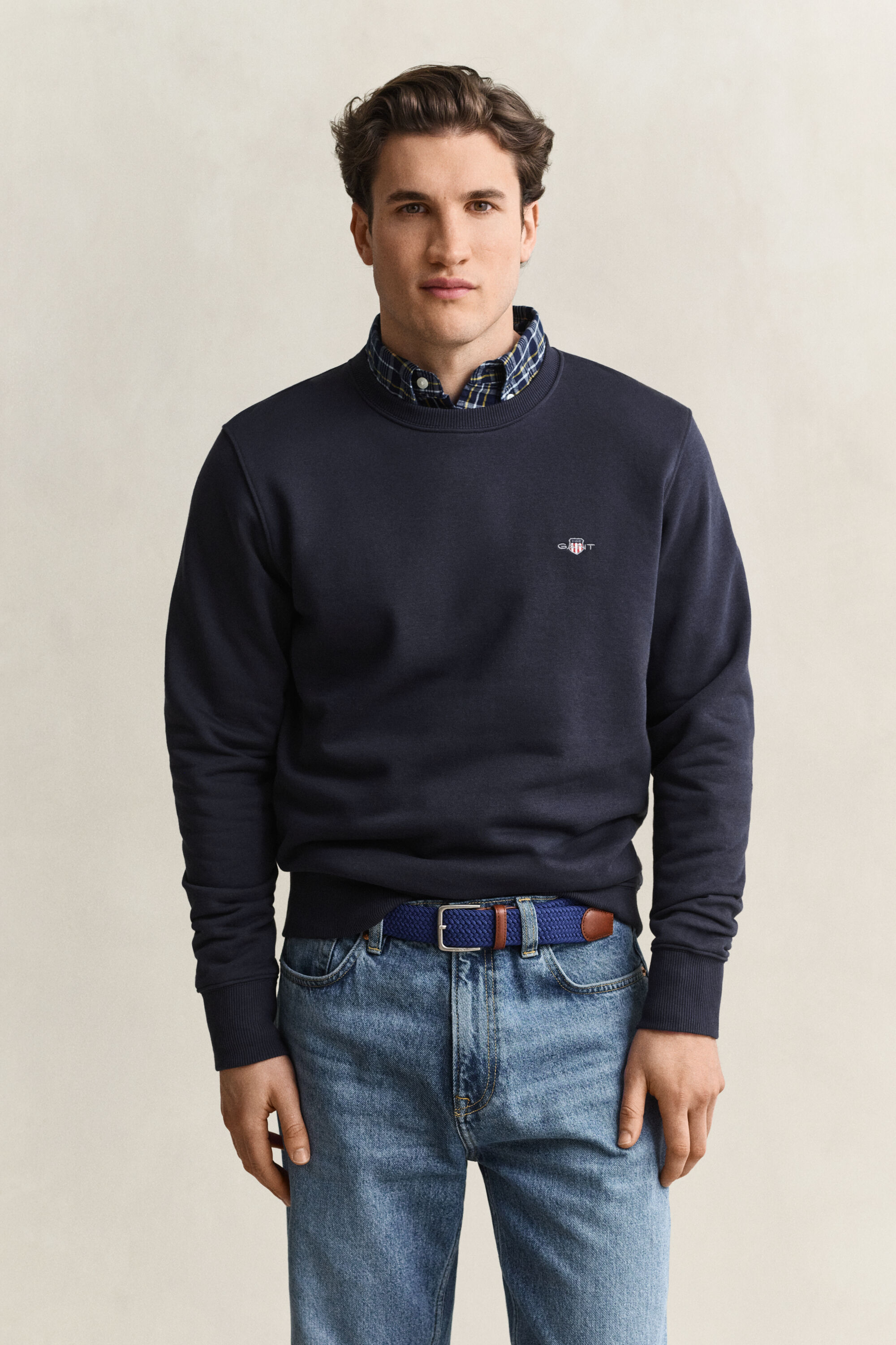 Sweatshirt com decote redondo Shield