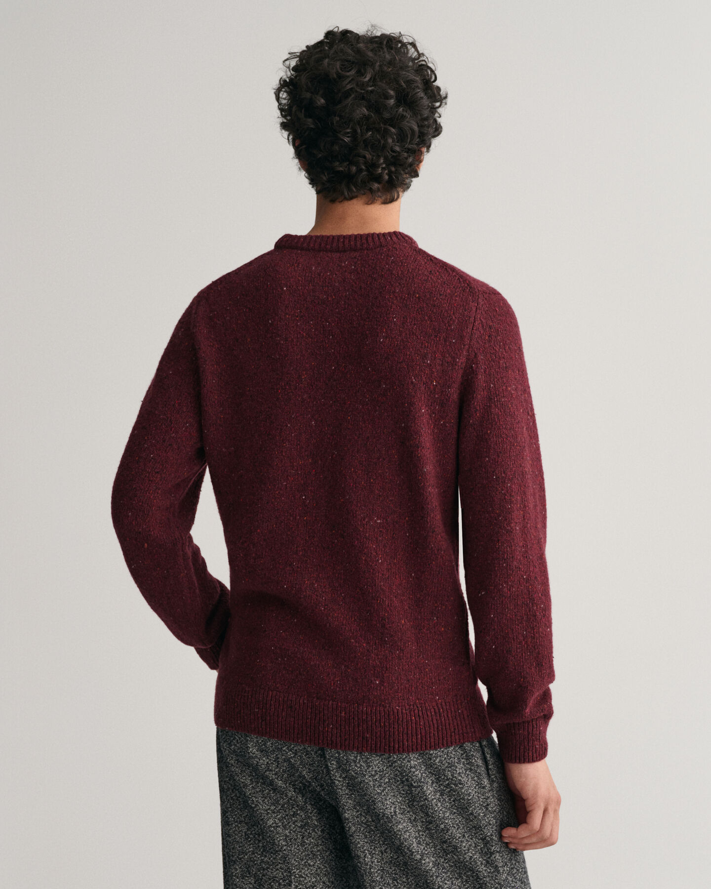 Sweatshirt com decote redondo Wool Nepps