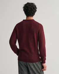 Sweatshirt com decote redondo Wool Nepps