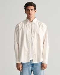 Camisa Oxford Heritage às riscas relaxed fit