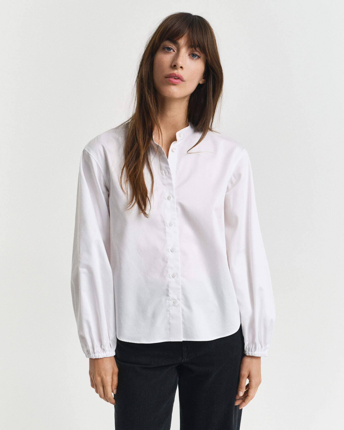 Blusa em algodão acetinado