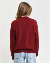 Casaco de malha em l&atilde; extrafina