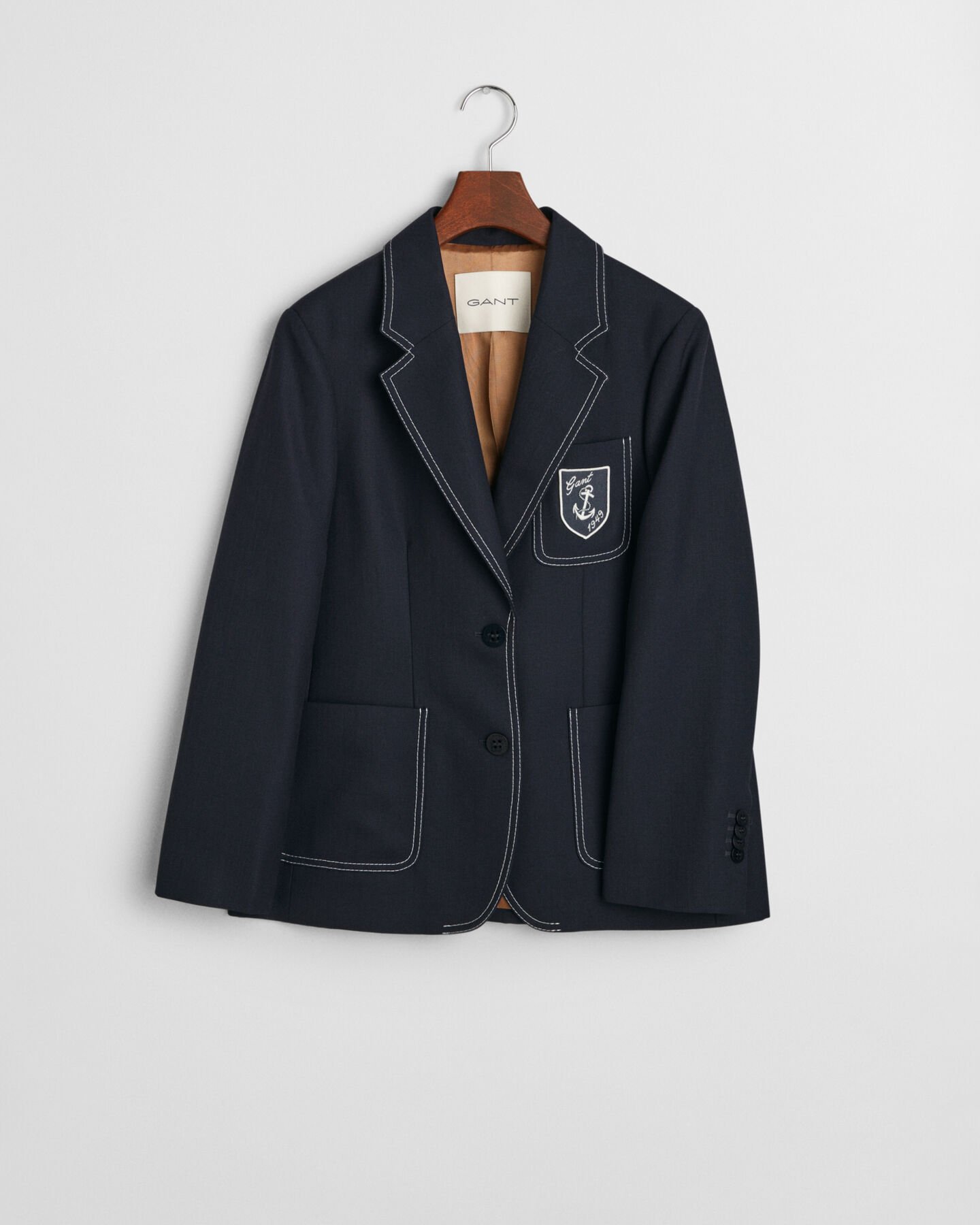 Blazer Bullion com pesponto Contrast