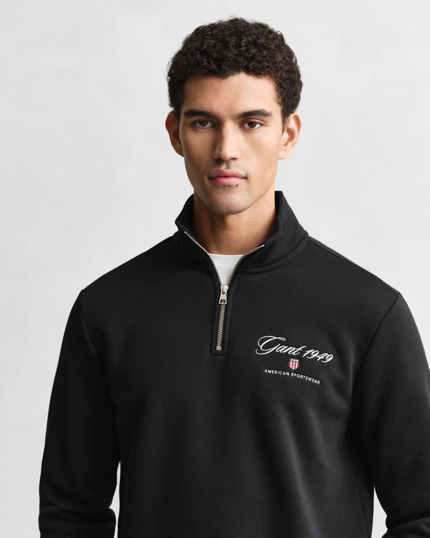 Sweatshirt com meio fecho Graphic