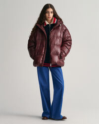 Blus&atilde;o acolchoado de penas Shiny