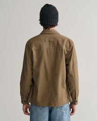 Sobrecamisa em sarja escovada