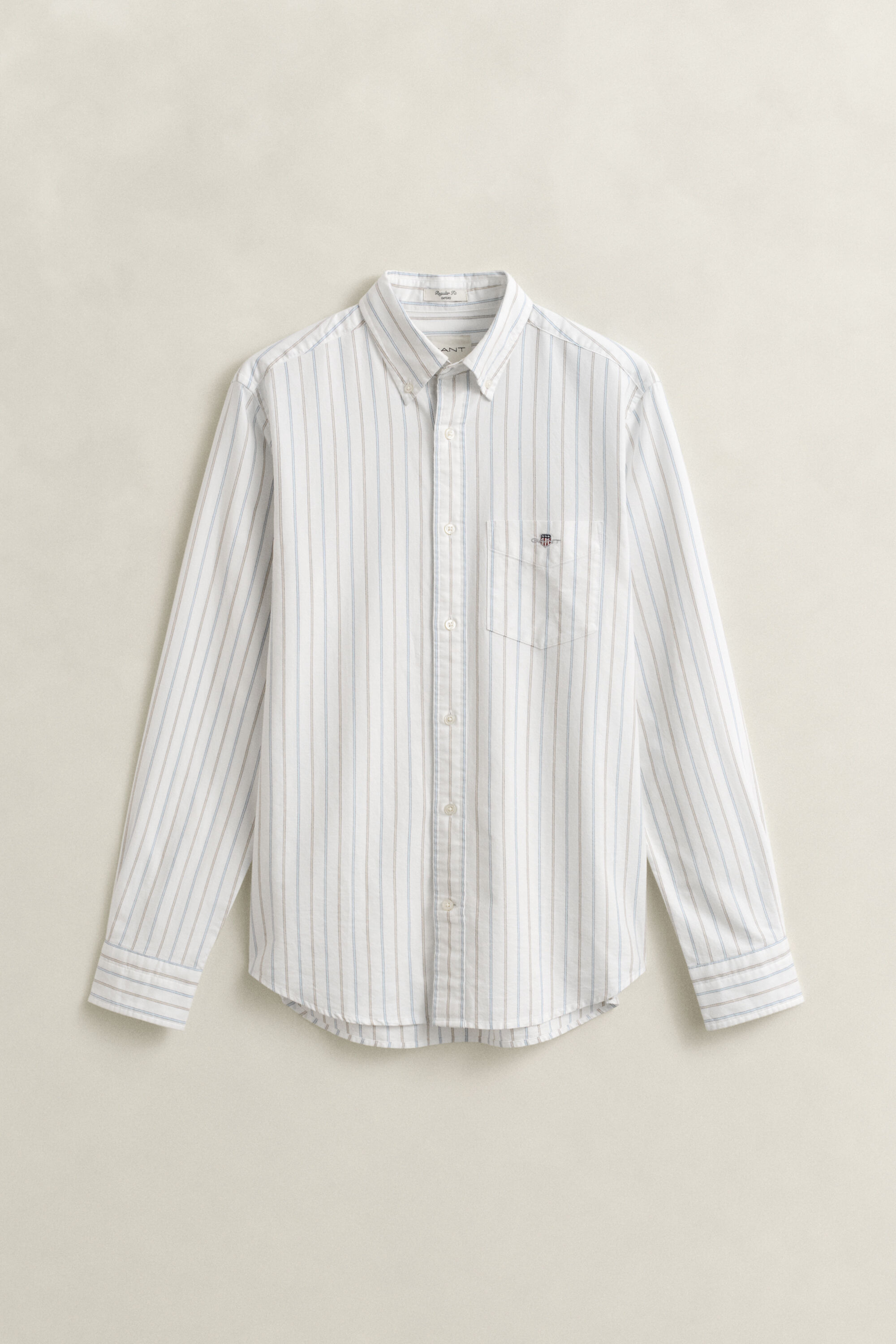 Camisa Oxford às riscas Classic