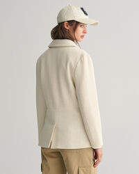 Casaco tipo blazer texturizado slim fit