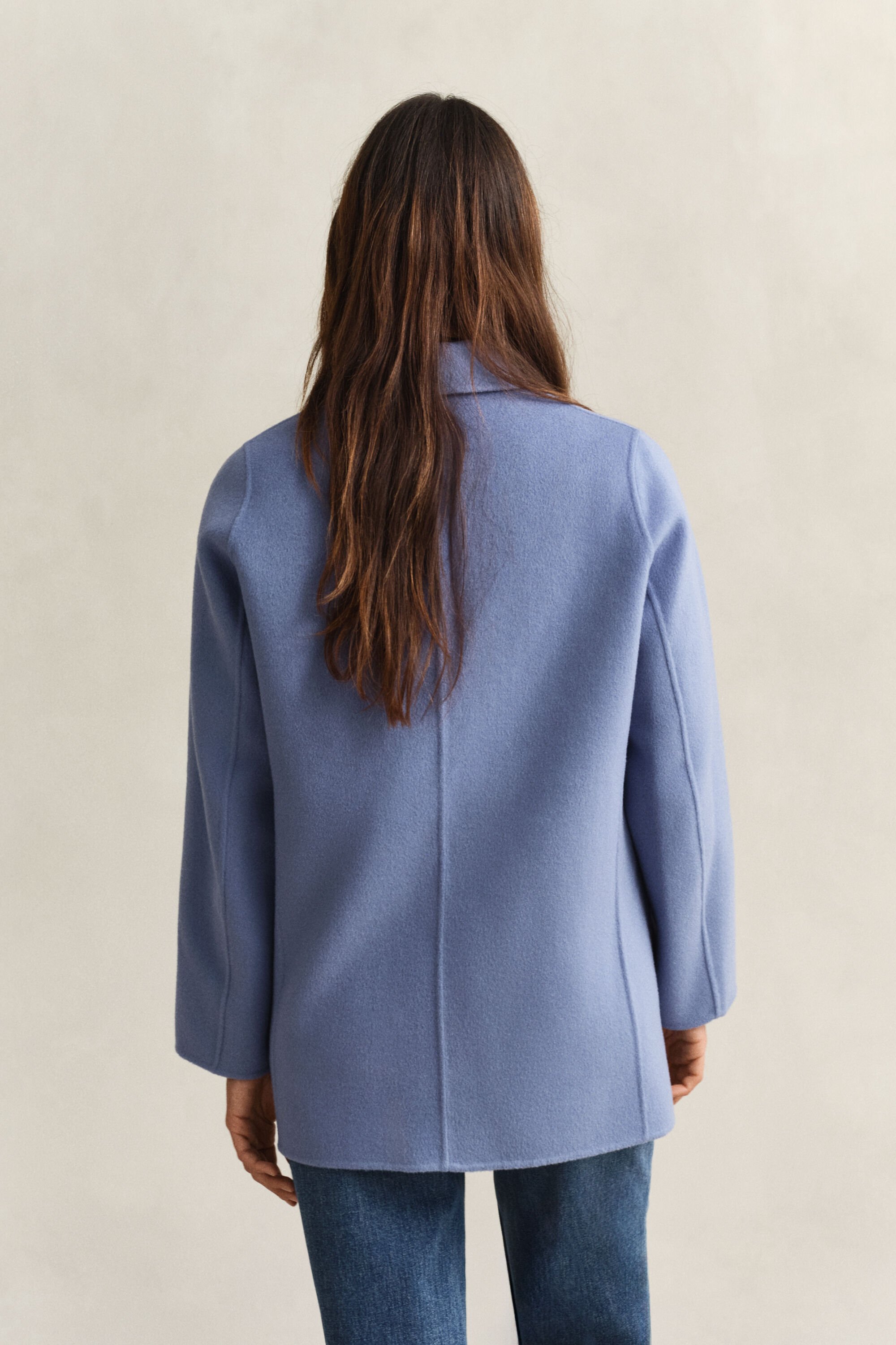 Casaco de marinheiro com detalhes cosidos à mão