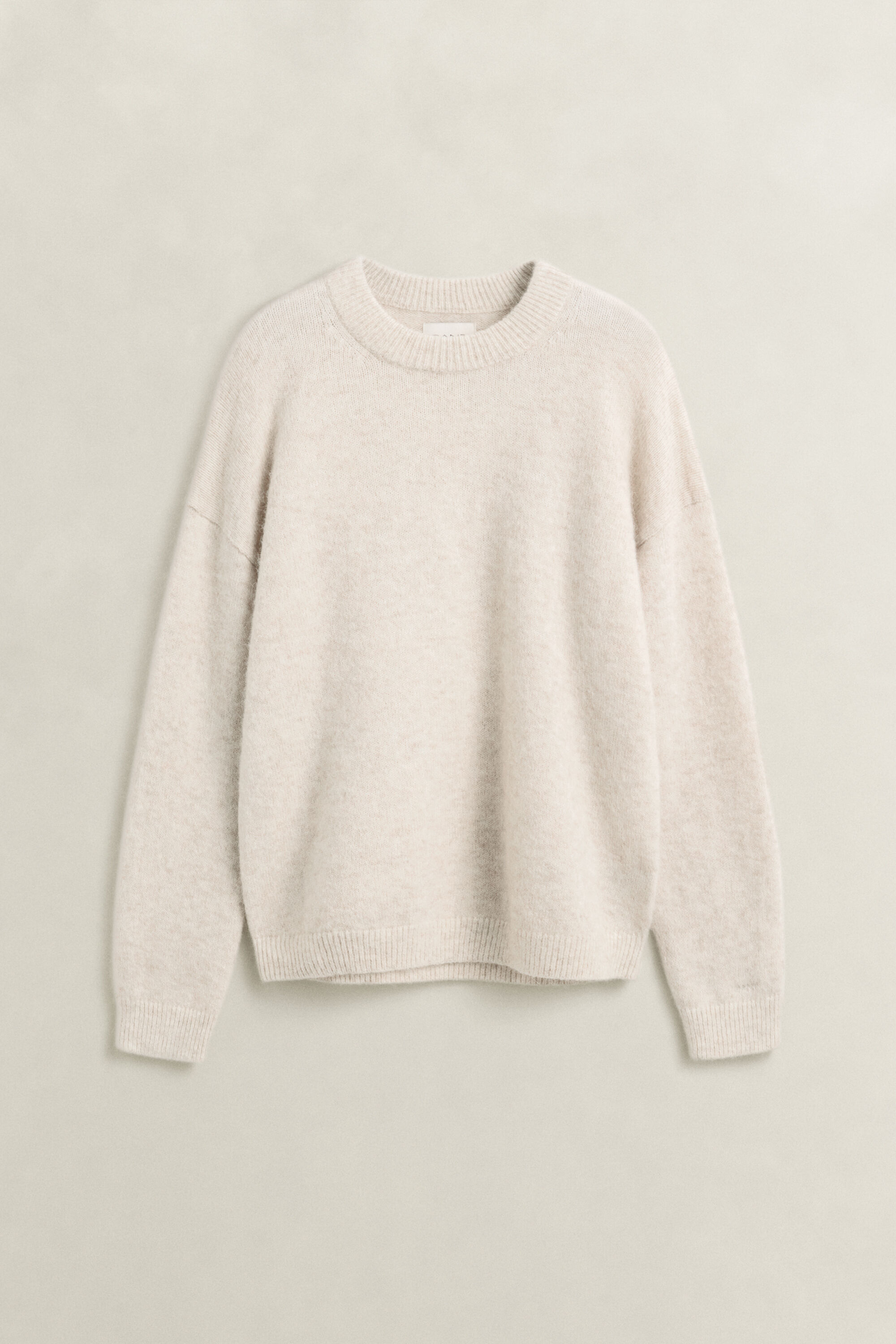 Camisola de malha em mistura de lã de alpaca