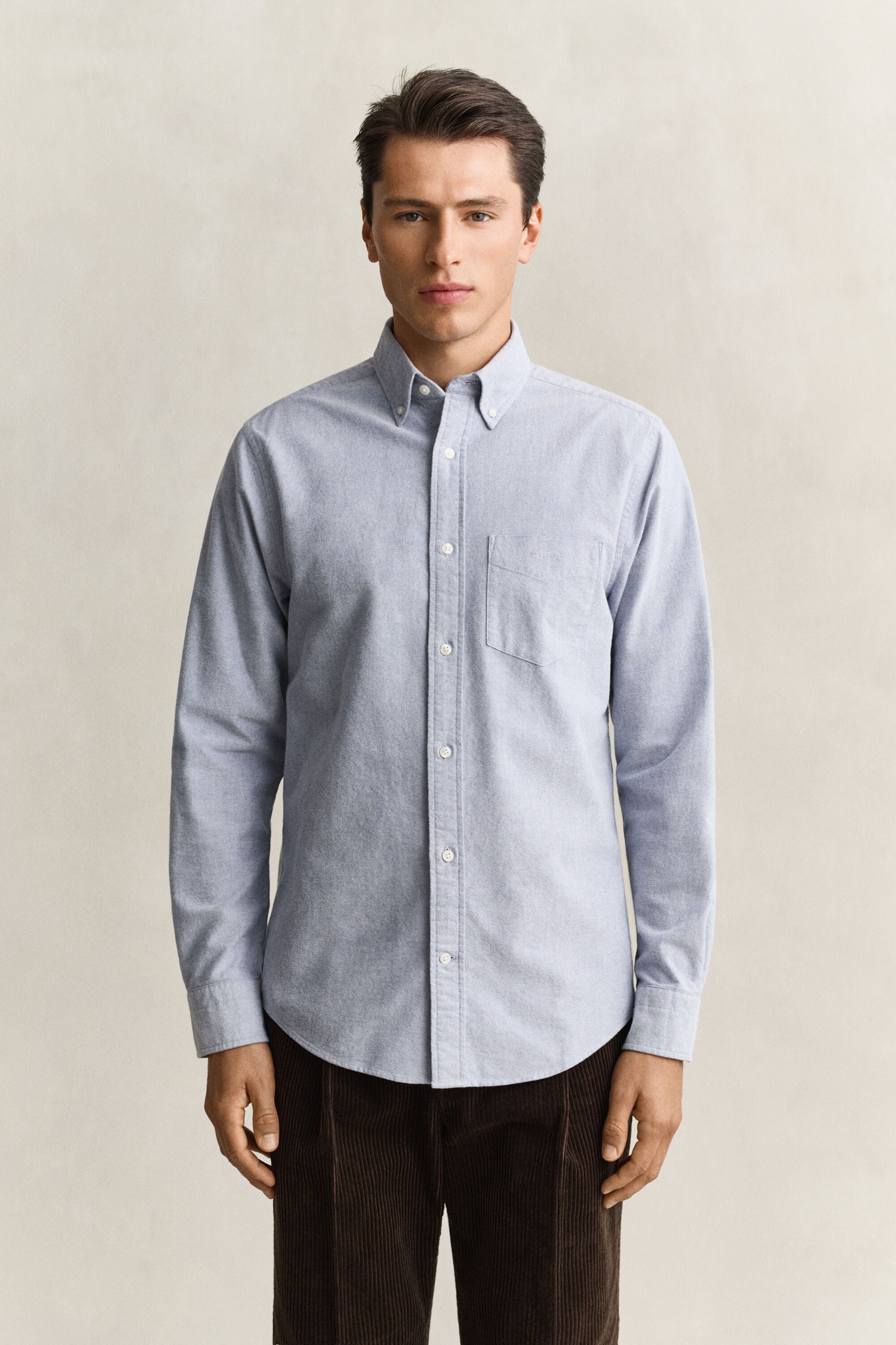 Camisa Oxford escovada