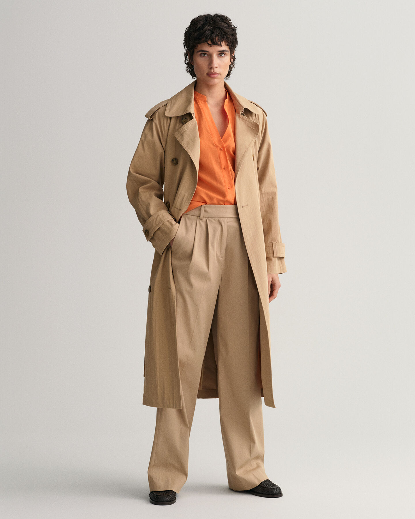 Blusa em seda e algod&atilde;o relaxed fit