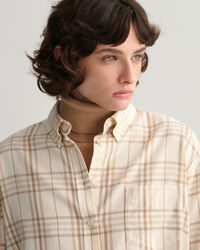 Camisa de flanela com padrão de xadrez relaxed fit