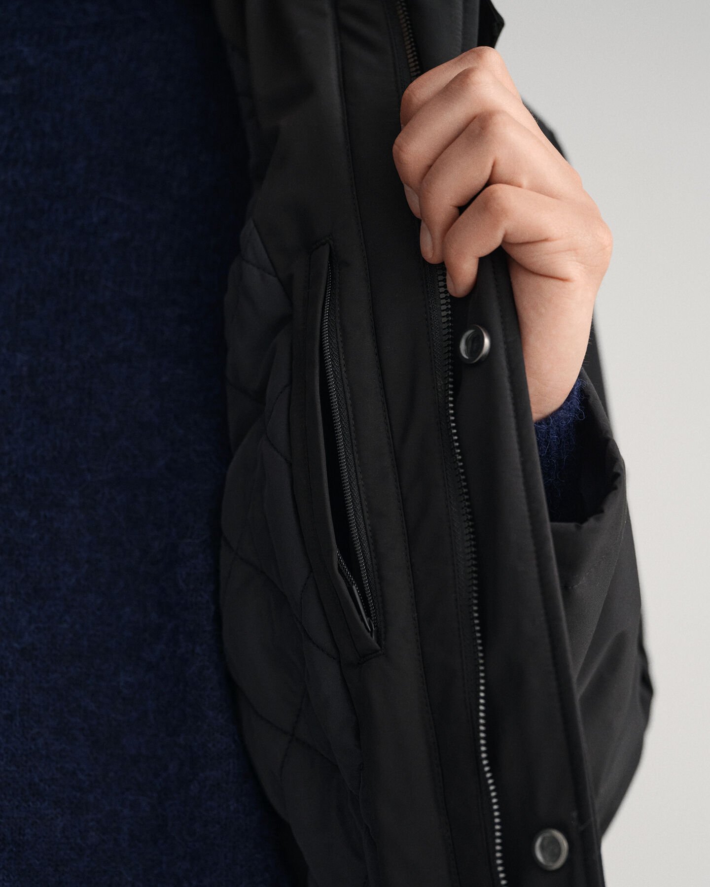 Gabardina acolchoada