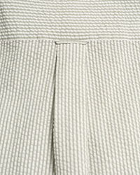 Camisa de manga curta Seersucker corte normal