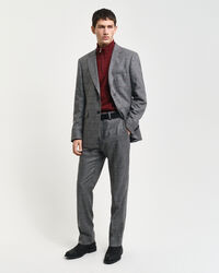 Blazer de fato com padrão de xadrez