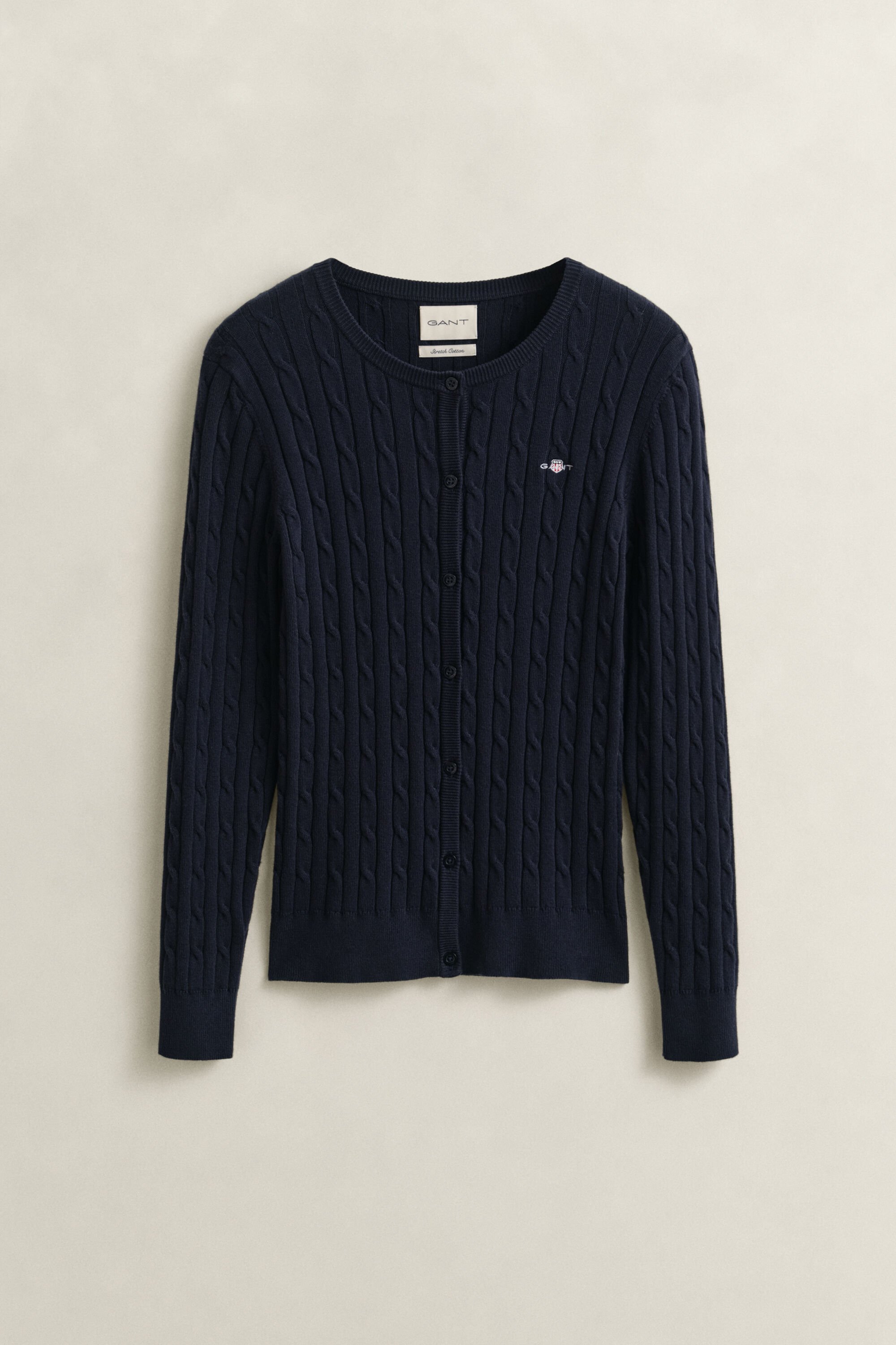 Casaco de malha entrançada