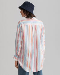 Camisa às riscas oversized