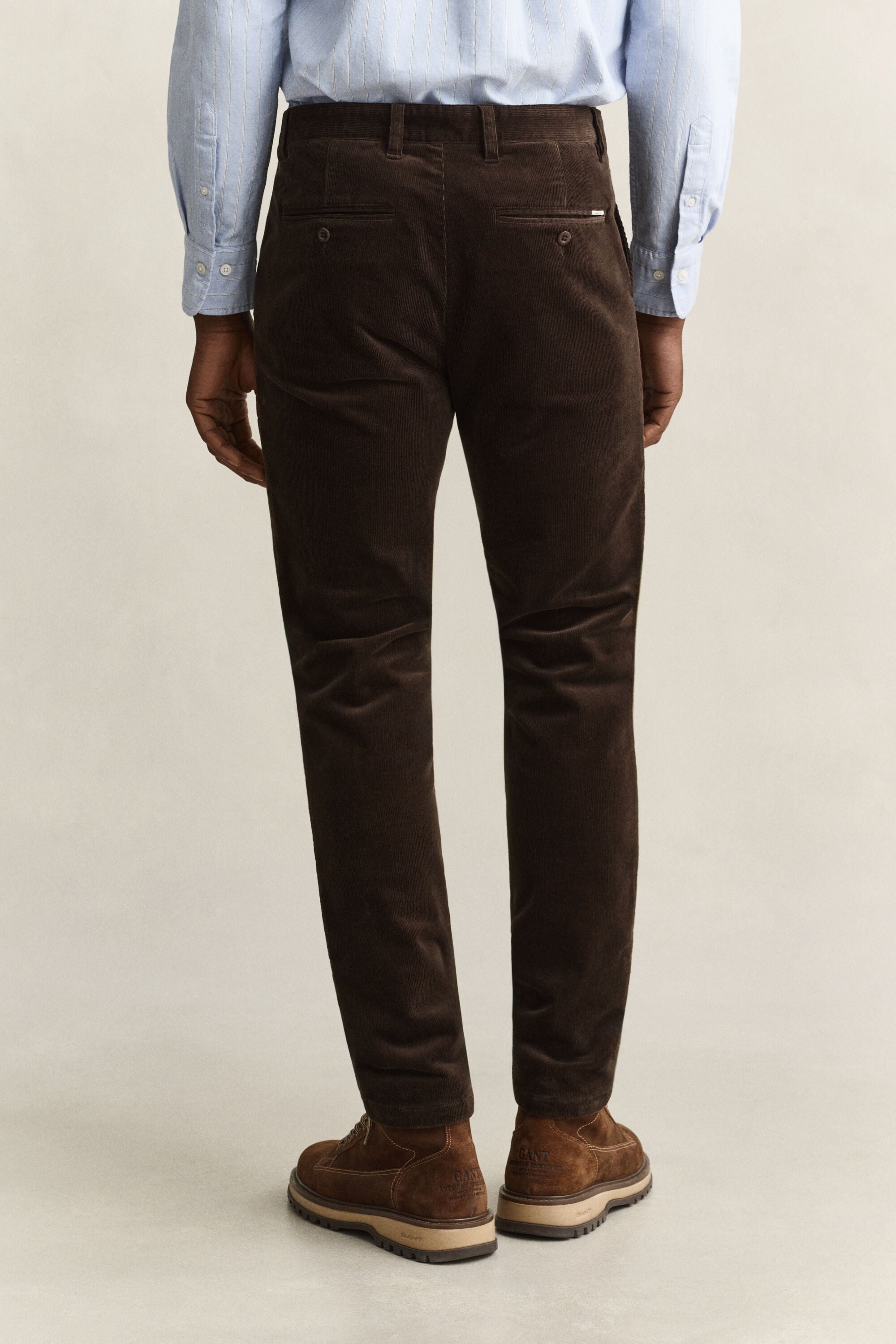 Calças chino de bombazina slim fit